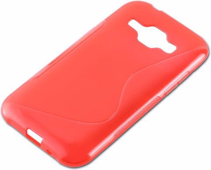 Actual product image Cadorabo TPU S-Line Cover (Samsung Galaxy J1)