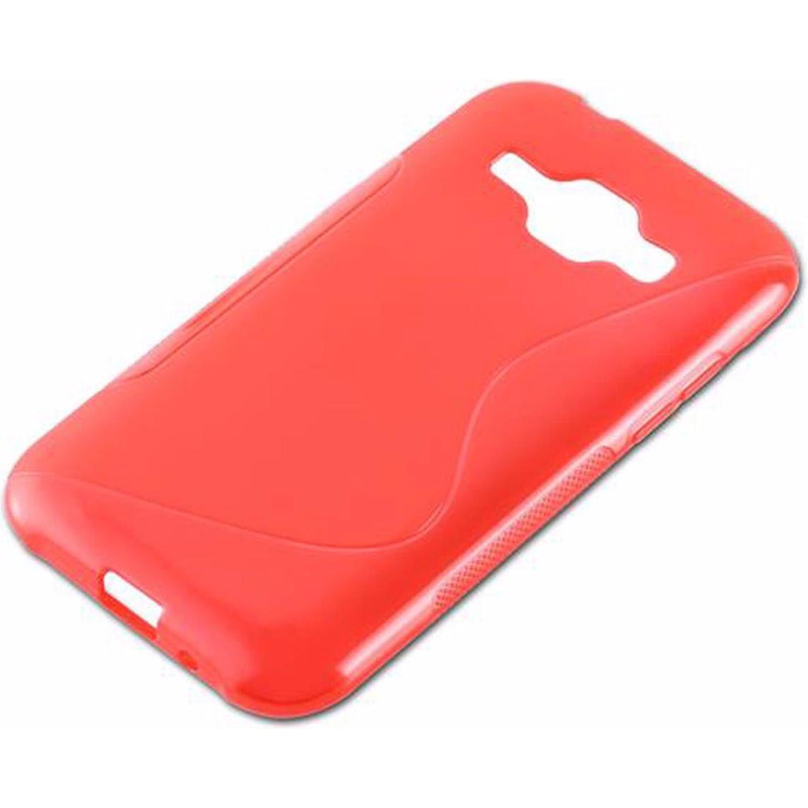 Thumbnail - Cadorabo TPU S-Line Cover (Samsung Galaxy J1), Smartphone Hülle, Rot