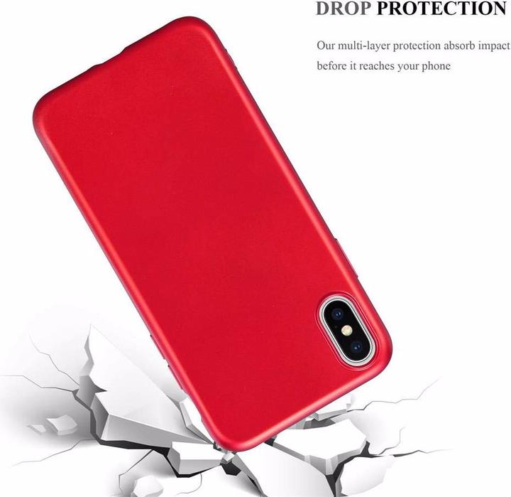 Actual product image Cadorabo TPU Matt Metallic Cover (Apple iPhone XS Max)