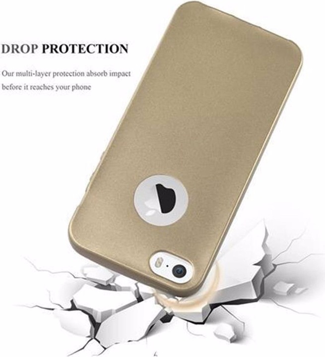 Produktbild Cadorabo TPU Matt Metallic Cover (Apple iPhone 5)