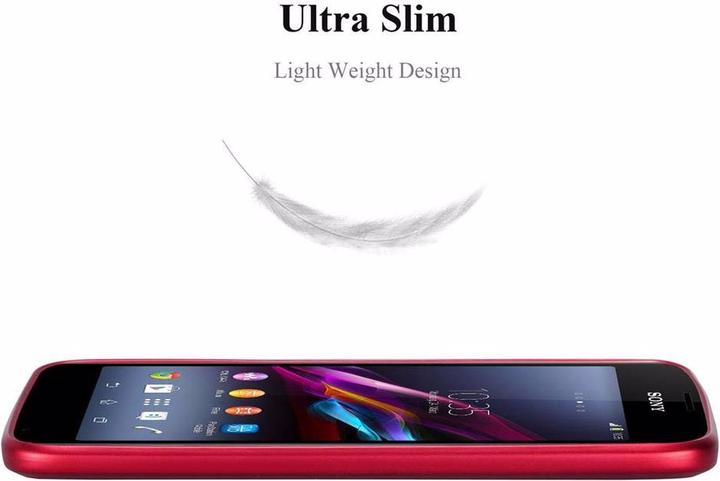 Actual product image Cadorabo TPU Matt Metallic Cover (Sony Xperia E1)