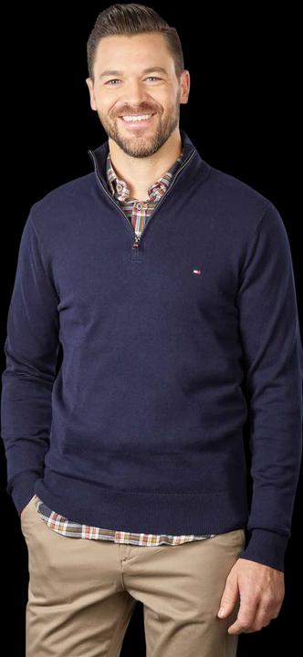 Produktbild Tommy Hilfiger Pima CTN Chashmere Pullover Zip Mock Desert S (M)