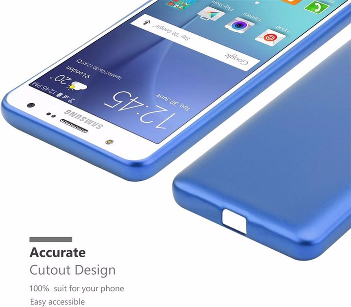 Actual product image Cadorabo TPU Matt Metallic Cover (Samsung Galaxy J7)