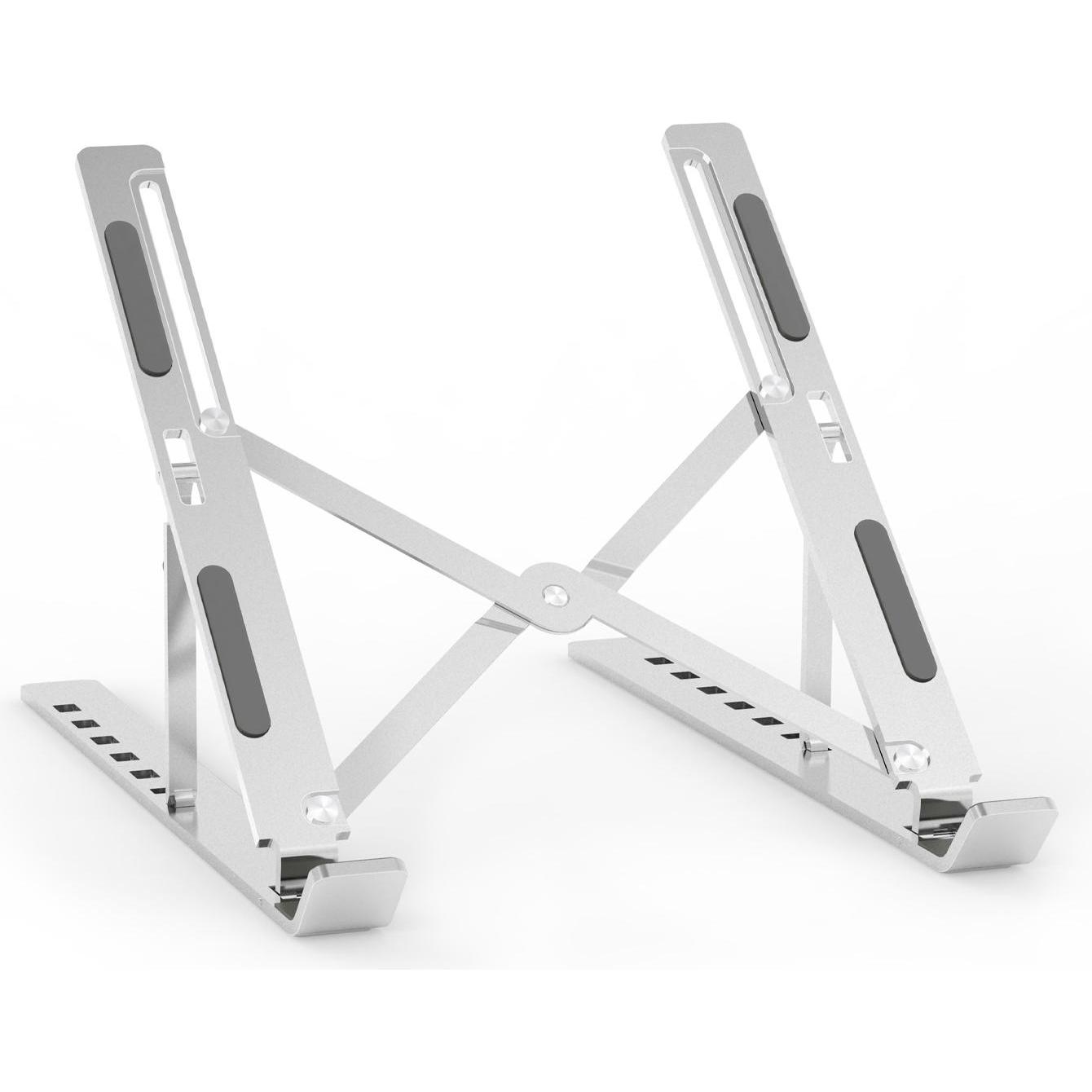 Aisens Verstelbare Soporte De Sobremesa Para Portatil Tablet Plata, Notebookstandaard, Zilver