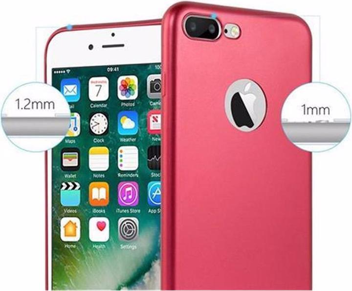 Image du produit Cadorabo Couverture métallique mate TPU (Apple iPhone 7 Plus, Apple iPhone 7s Plus, Apple iPhone 8 Plus)