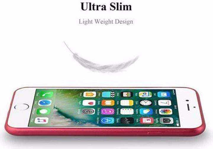 Image du produit Cadorabo Couverture métallique mate TPU (Apple iPhone 7 Plus, Apple iPhone 7s Plus, Apple iPhone 8 Plus)