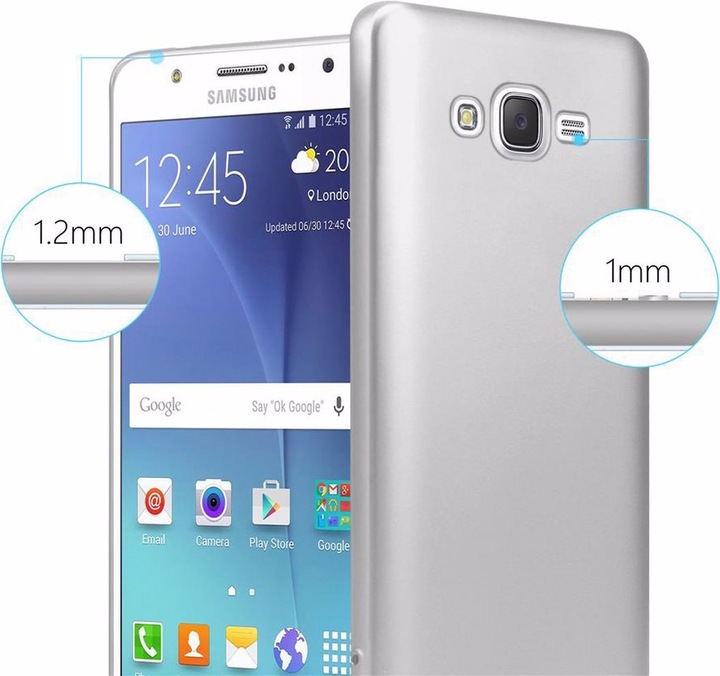 Produktbild Cadorabo TPU Matt Metallic Cover (Samsung Galaxy J7)