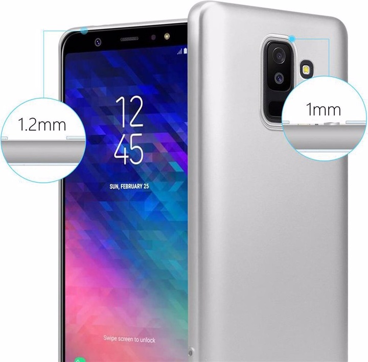 Produktbild Cadorabo TPU Matt Metallic Cover (Samsung Galaxy A6+)