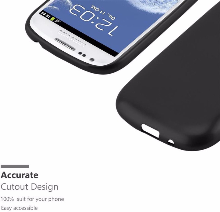 Actual product image Cadorabo TPU Matt Metallic Cover (Samsung Galaxy S3, Samsung Galaxy S3 Neo)