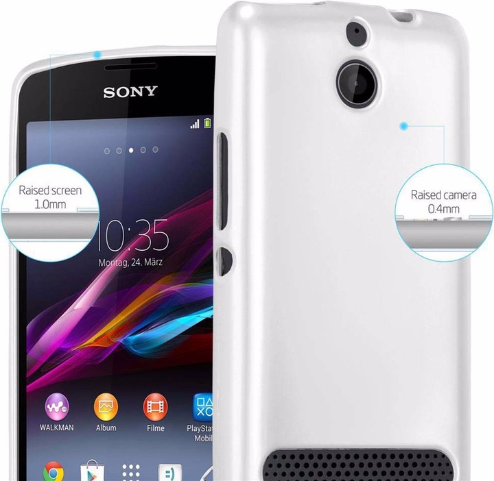 Produktbild Cadorabo TPU Matt Metallic Cover (Sony Xperia E1)