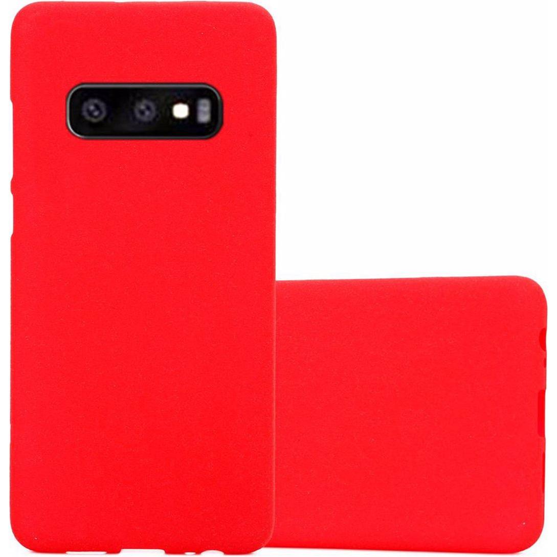 Cadorabo TPU Frosted Cover (Samsung Galaxy S10e), Smartphone Hülle, Rot