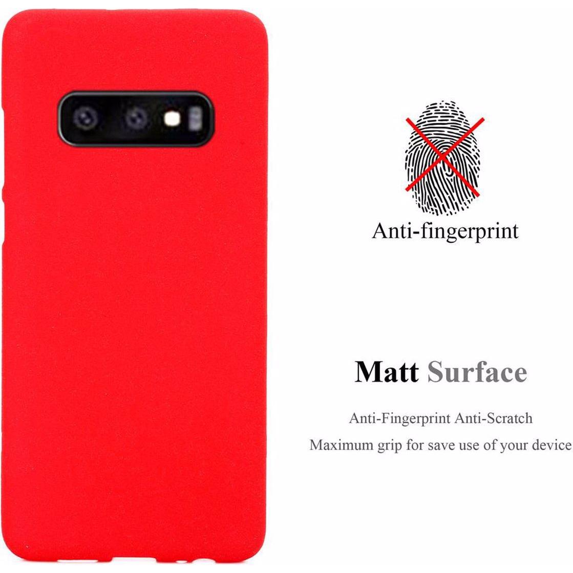 Thumbnail - Cadorabo TPU Frosted Cover (Samsung Galaxy S10e), Smartphone Hülle, Rot