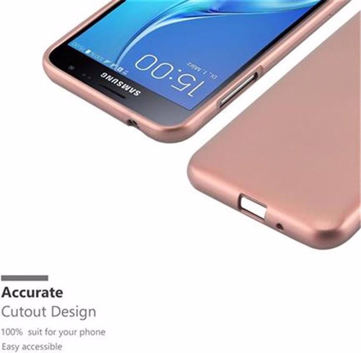 Actual product image Cadorabo TPU Matt Metallic Cover (Samsung Galaxy J3 (2016))