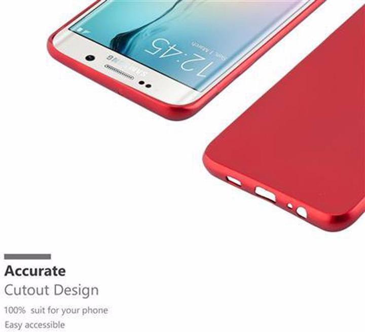 Actual product image Cadorabo TPU Matt Metallic Cover (Samsung Galaxy S6 Edge)