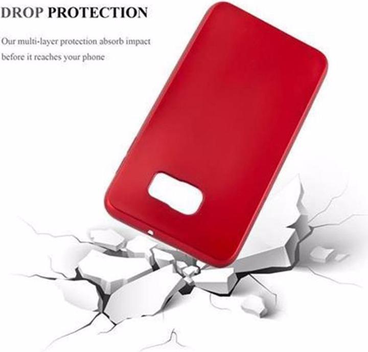 Actual product image Cadorabo TPU Matt Metallic Cover (Samsung Galaxy S6 Edge)