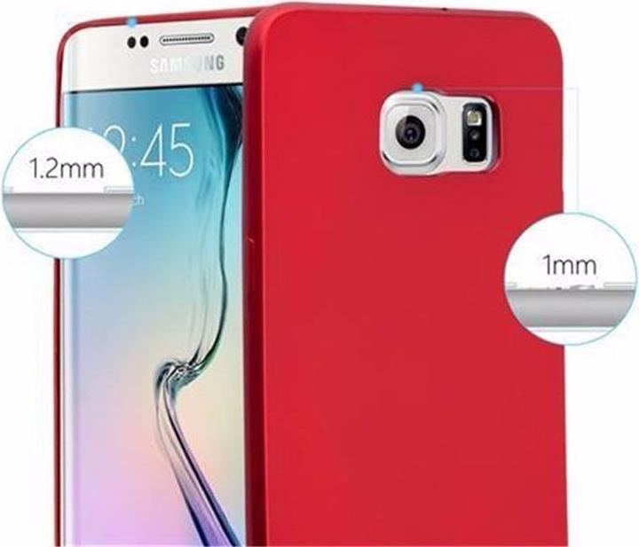 Actual product image Cadorabo TPU Matt Metallic Cover (Samsung Galaxy S6 Edge)
