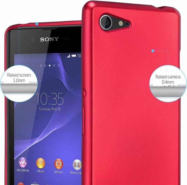 Produktbild Cadorabo TPU Matt Metallic Cover (Sony Xperia E3)