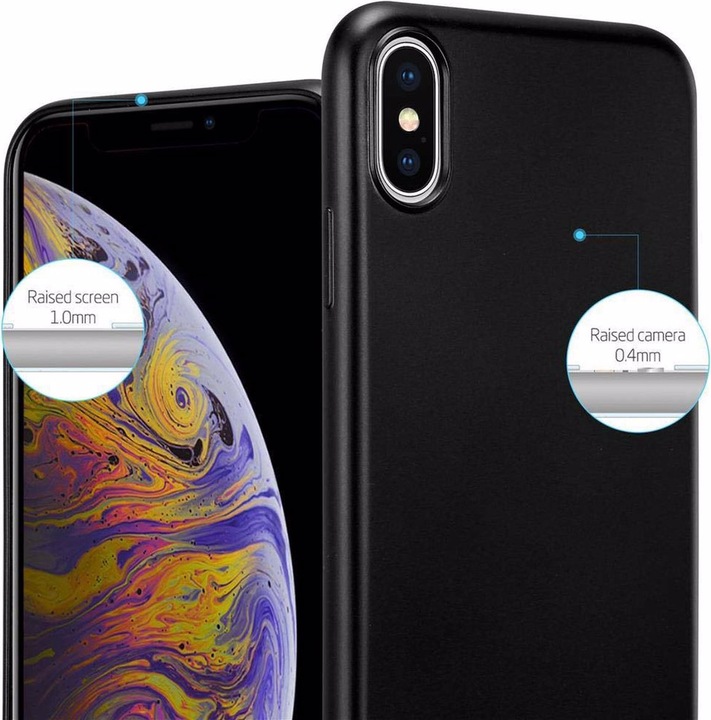 Produktbild Cadorabo TPU Matt Metallic Cover (Apple iPhone XS Max)