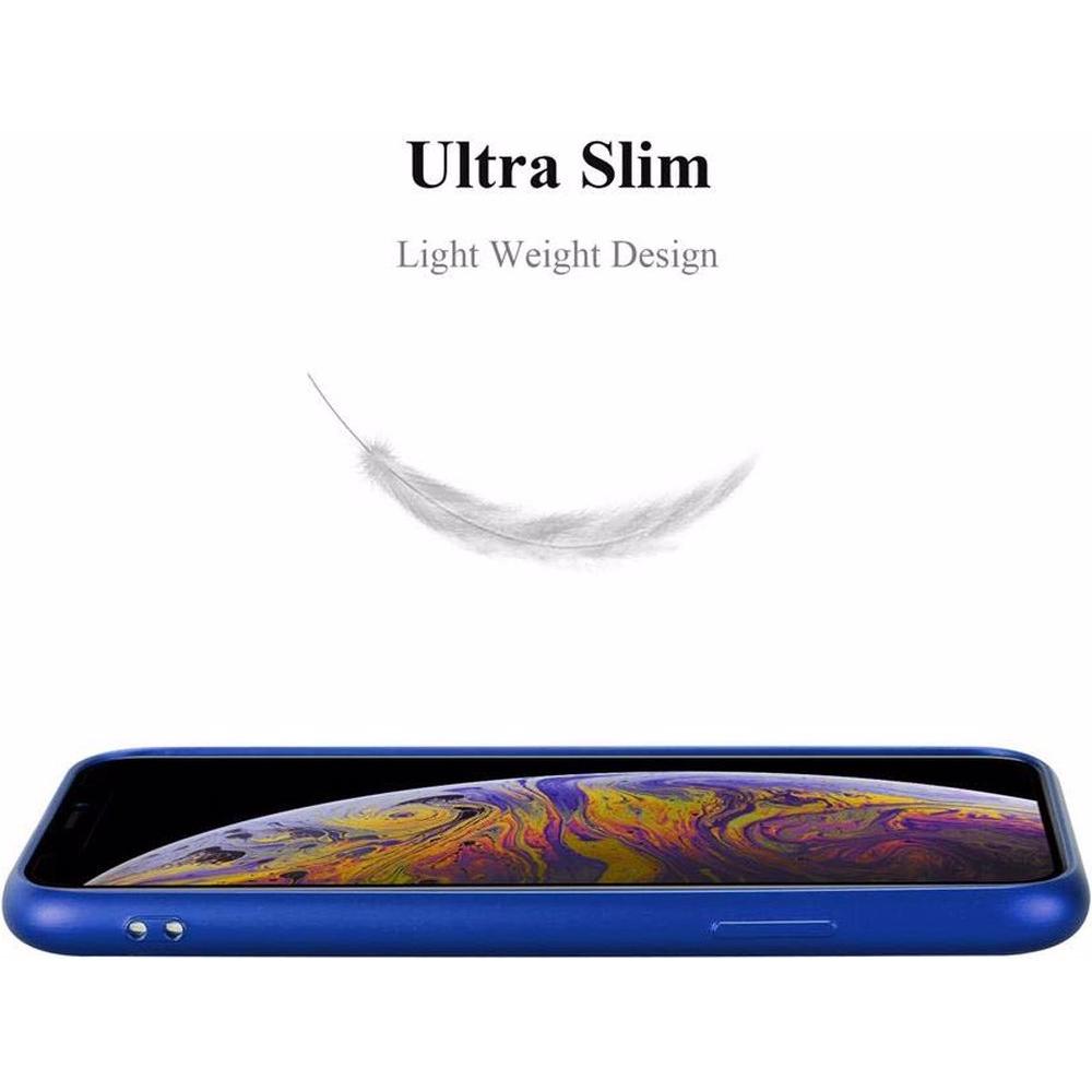 Thumbnail - Cadorabo TPU Matt Metallic Cover (Apple iPhone XS Max), Smartphone Hülle, Blau