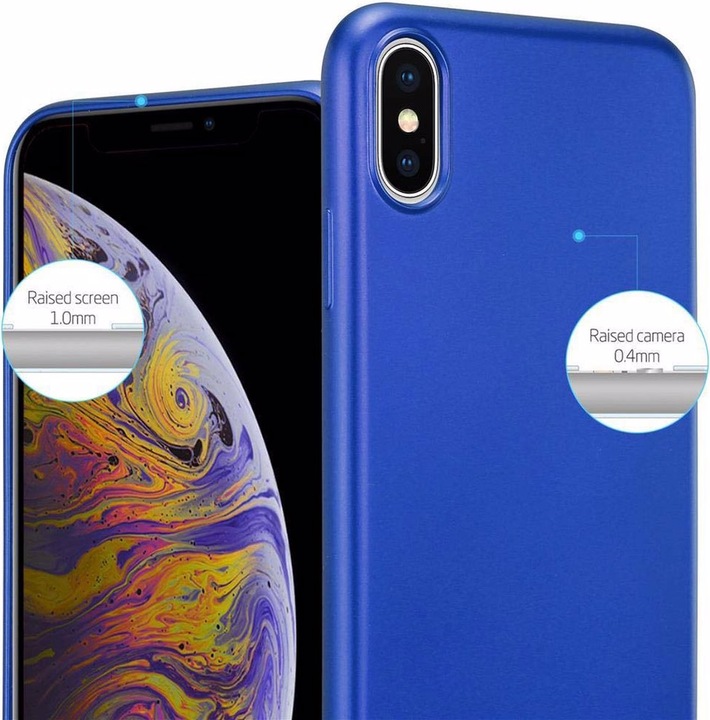 Actual product image Cadorabo TPU Matt Metallic Cover (Apple iPhone XS Max)