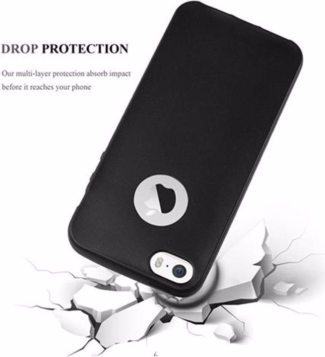 Produktbild Cadorabo TPU Matt Metallic Cover (Apple iPhone 5)
