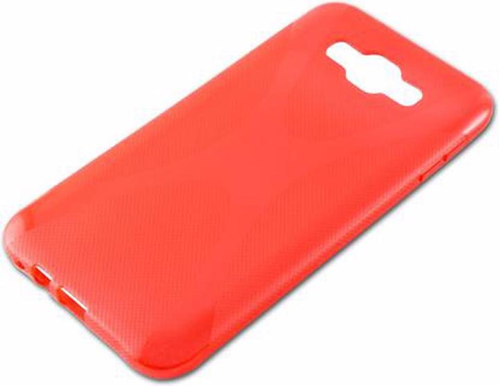 Actual product image Cadorabo TPU X-Line Cover (Samsung Galaxy E7)