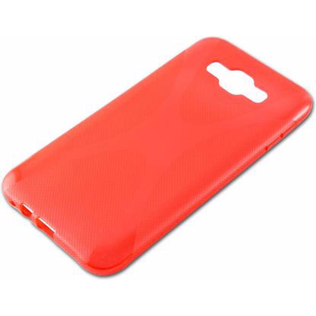 Thumbnail - Cadorabo TPU X-Line Cover (Samsung Galaxy E7), Smartphone Hülle, Rot