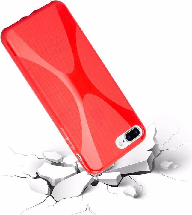 Actual product image Cadorabo TPU X-Line Cover (Apple iPhone 7s Plus, Apple iPhone 7 Plus)