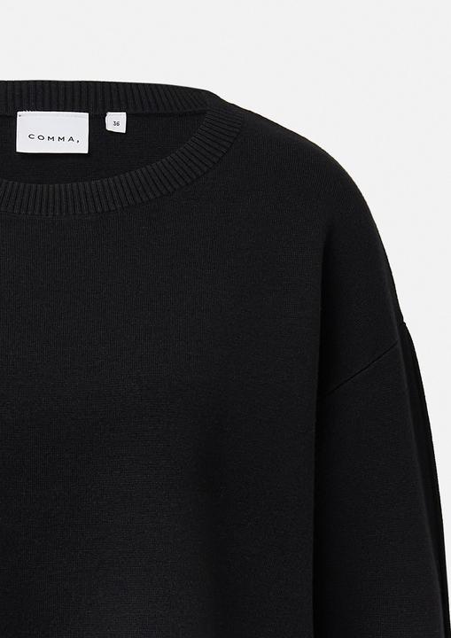 Produktbild Comma Strickpullover Feinstrickpullover im Relaxed Fit aus Viskosemix (48)