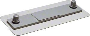 Actual product image Hager HAG ZU851S flange plate for side busbar feed-through