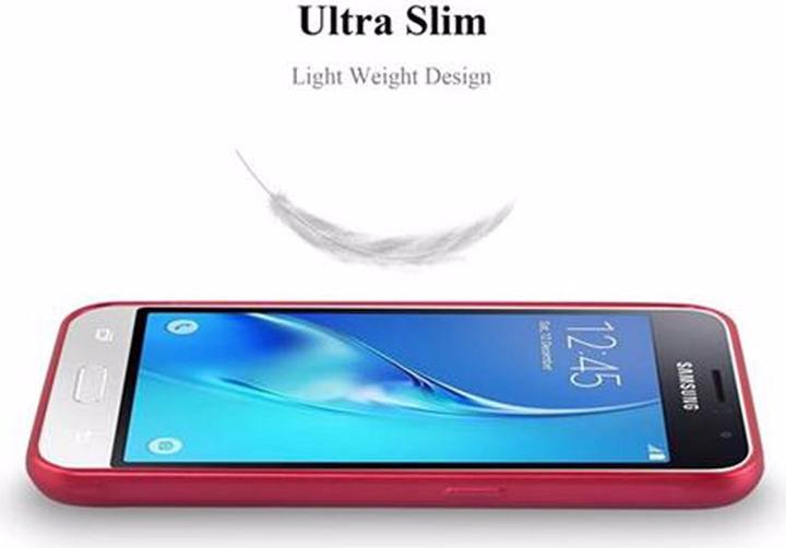 Actual product image Cadorabo TPU Matt Metallic Cover (Samsung Galaxy J1 (2016))