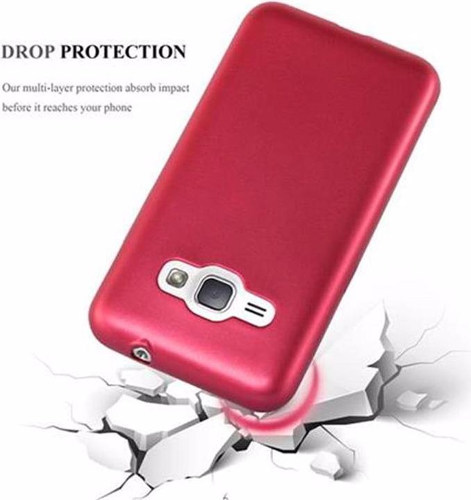 Actual product image Cadorabo TPU Matt Metallic Cover (Samsung Galaxy J1 (2016))