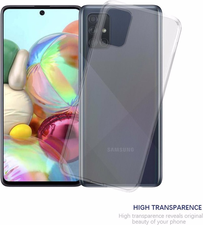 Actual product image Cadorabo TPU Ultra Slim AIR Cover (Samsung Galaxy A71)