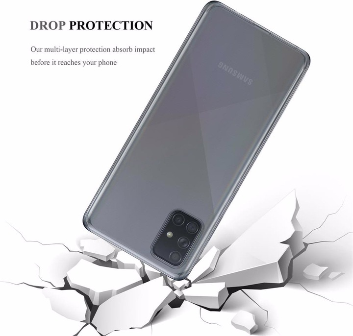 Actual product image Cadorabo TPU Ultra Slim AIR Cover (Samsung Galaxy A71)