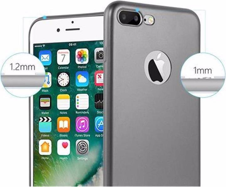 Actual product image Cadorabo TPU Matt Metallic Cover (Apple iPhone 7 Plus, Apple iPhone 7s Plus, Apple iPhone 8 Plus)