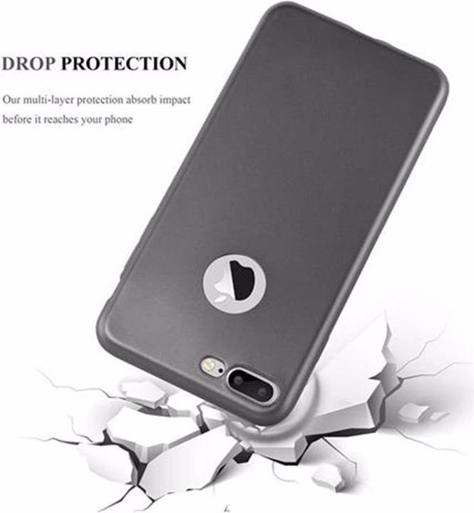 Actual product image Cadorabo TPU Matt Metallic Cover (Apple iPhone 7 Plus, Apple iPhone 7s Plus, Apple iPhone 8 Plus)