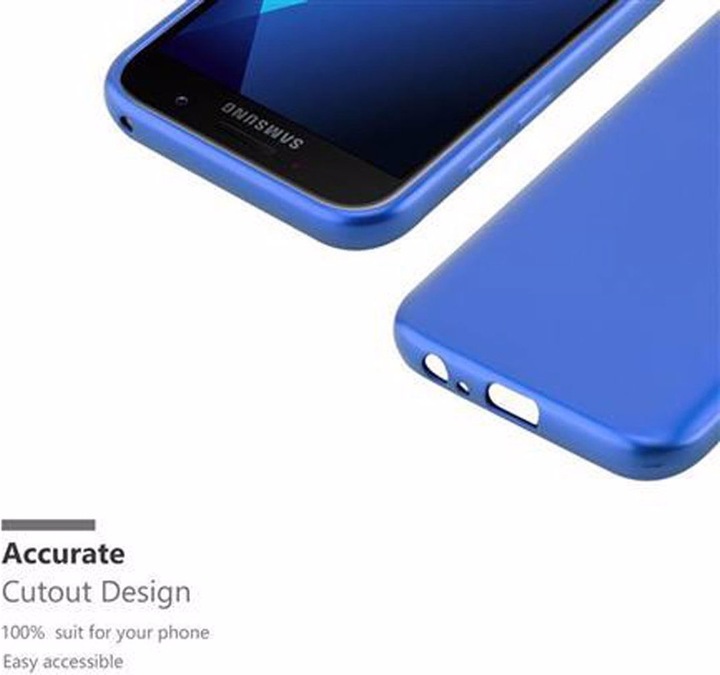 Actual product image Cadorabo TPU Matt Metallic Cover (Samsung Galaxy A3 (2017))