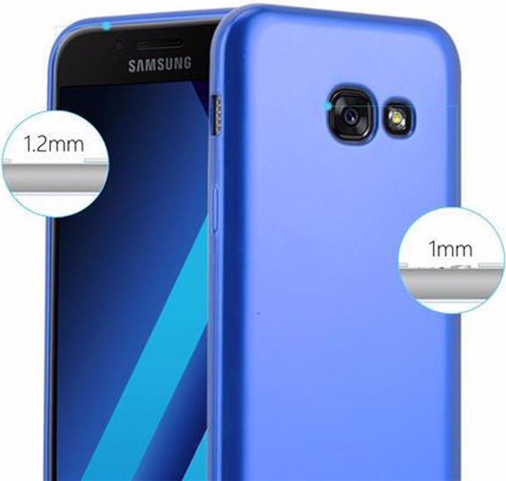Actual product image Cadorabo TPU Matt Metallic Cover (Samsung Galaxy A3 (2017))