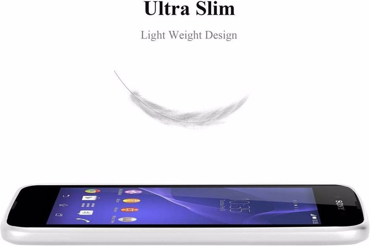 Actual product image Cadorabo TPU Matt Metallic Cover (Sony Xperia E3)