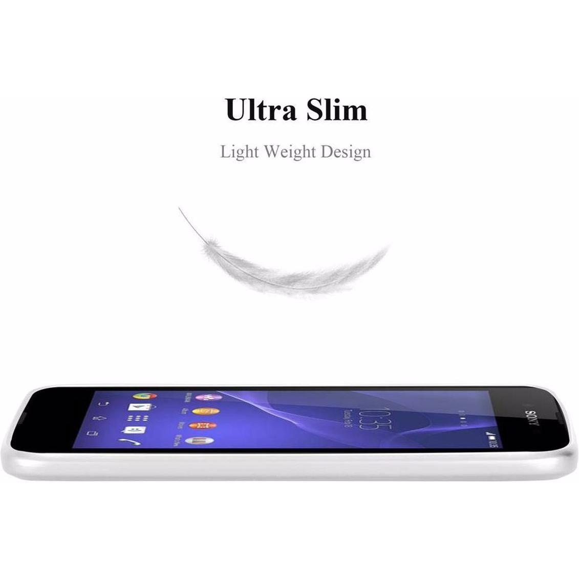 Thumbnail - Cadorabo TPU Matt Metallic Cover (Sony Xperia E3), Smartphone Hülle, Silber