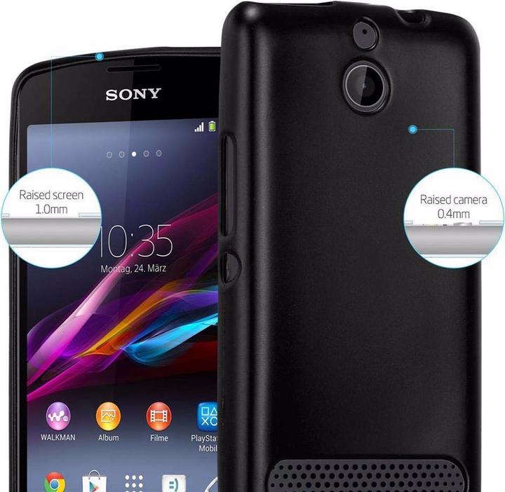 Actual product image Cadorabo TPU Matt Metallic Cover (Sony Xperia E1)