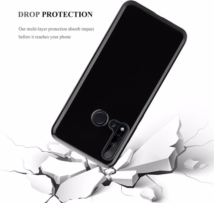 Actual product image Cadorabo TPU Ultra Slim AIR Cover (Huawei Nova 5i, Huawei P20 Lite (2019))
