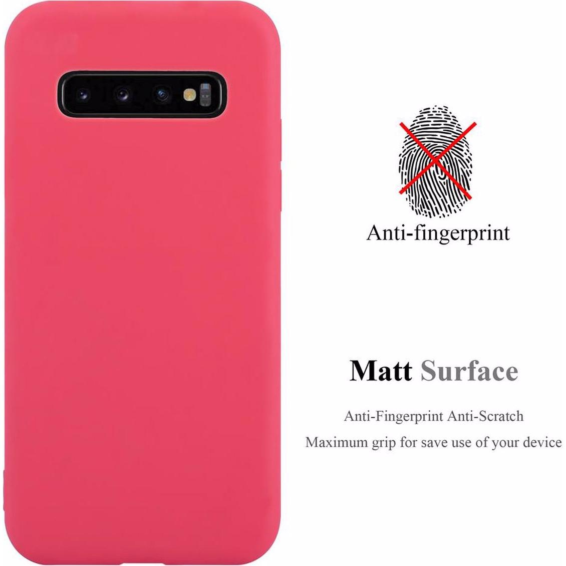 Thumbnail - Cadorabo TPU Candy Cover (Samsung Galaxy S10), Smartphone Hülle, Rot