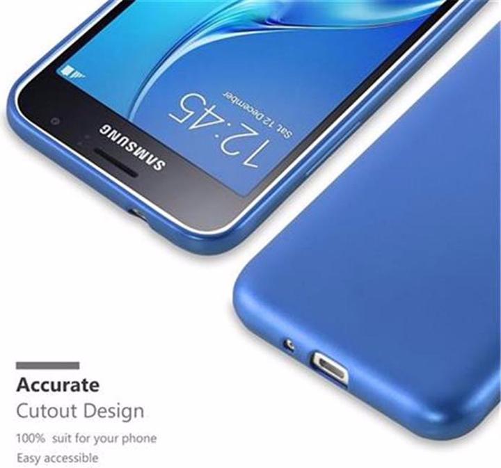 Actual product image Cadorabo TPU Matt Metallic Cover (Samsung Galaxy J1)