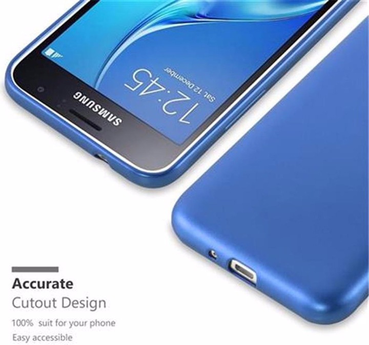 Produktbild Cadorabo TPU Matt Metallic Cover (Samsung Galaxy J1)