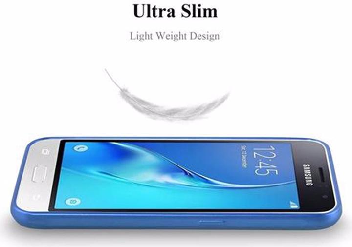 Actual product image Cadorabo TPU Matt Metallic Cover (Samsung Galaxy J1)