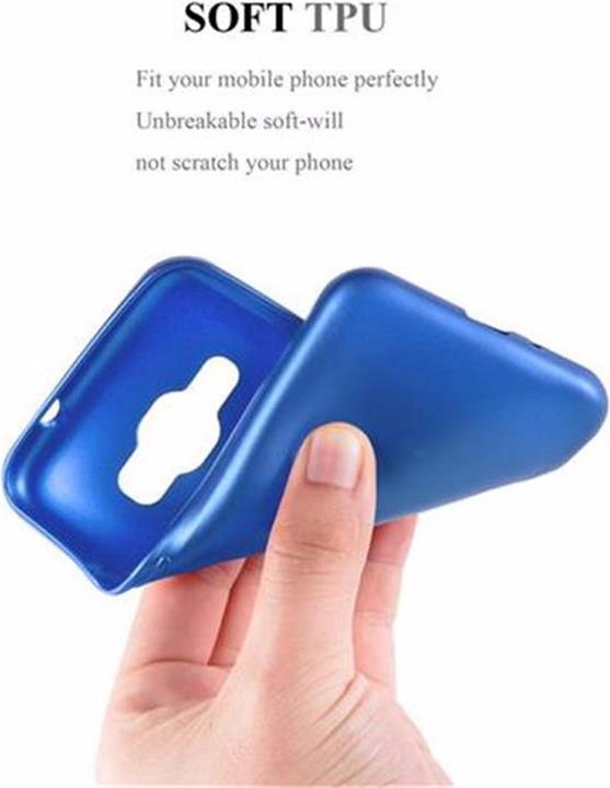 Actual product image Cadorabo TPU Matt Metallic Cover (Samsung Galaxy J1)