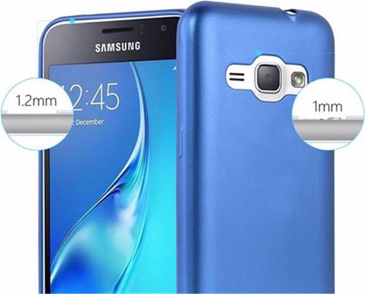 Actual product image Cadorabo TPU Matt Metallic Cover (Samsung Galaxy J1)