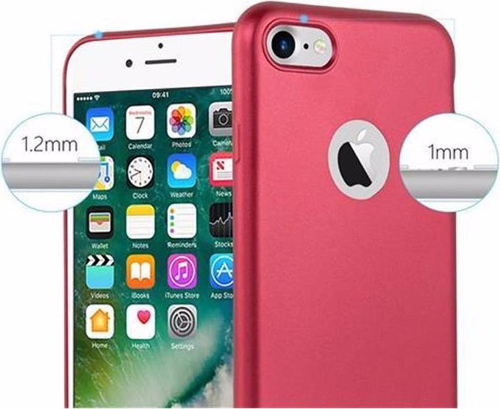 Produktbild Cadorabo TPU Matt Metallic Cover (Apple iPhone 7, Apple iPhone SE (2nd Gen))