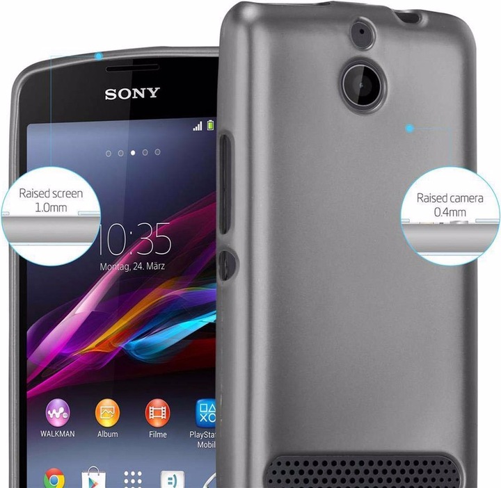 Produktbild Cadorabo TPU Matt Metallic Cover (Sony Xperia E1)